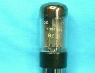 Mullard 5ar4/gz34 Labeled For Siemens Manufactured In 1968 Test Strong