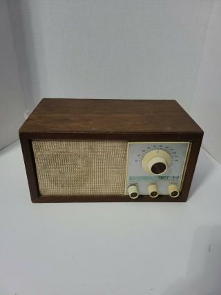 Klh Model Twenty One 21 Fm Table Radio Walnut Cabinet - And