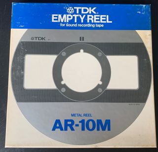 Tdk Ar - 10m Metal Reel,  For Reel To Reel 10.  5 " Reel 1/4 " Tape Player
