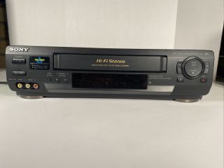 Sony Slv - N50 Vhs Vcr 4 Head Adaptive Picture Cassette Player