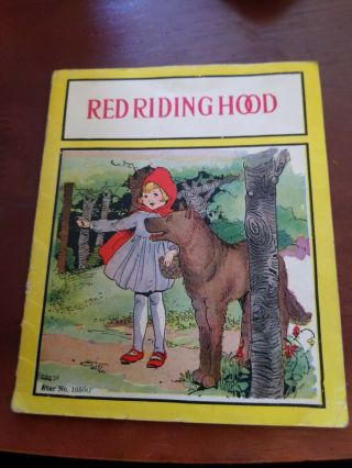 Vintage 1922 Little Red Riding Hood Book Platt & Munk Co.  Star No.  1050g