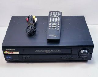 Sharp Vc - A588u 4 Head Vhs Vcr Sharp Picture Player With Remote