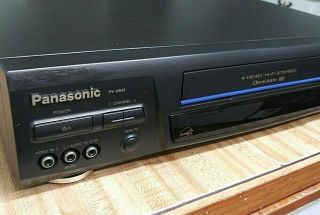 Panasonic Pv - 8661 Vhs Vcr 4head Video Cassette Omnivision Hi - Fi (no Remote)