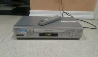 Sony Slv - N700 Vhs Video Cassette Player/recorder Oem Remote Hi - Fi