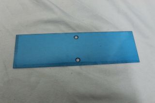 Mcintosh Mc2105 Stereo Power Amplifier Plastic Front Vu Meter Blue Plate Part