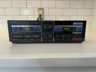 Pioneer (model: Ct - X700w) Stereo Double Cassette Tape Deck Powers On