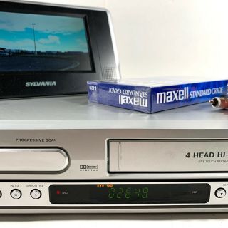 Magnavox MDV560VR VCR DVD Combo Player VHS Recorder 4 Head No Remote 2