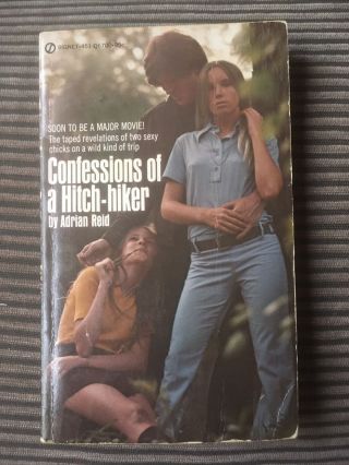 Confessions Of A Hitch - Hiker Vintage Paperback Book Adrian Reid Very Rare