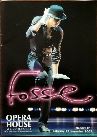 Fosse With Claire Sweeney Opera House Manchester Theatre Programme/brochure 2003