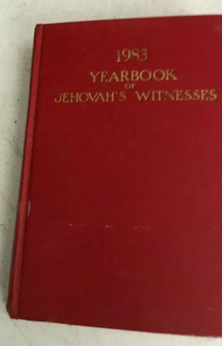 Vintage 1983 Yearbook Of Jehovah 