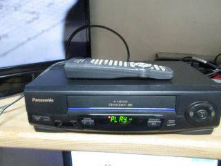Panasonic Pv - V4021 Vcr With Remote Vhs Player Recorder 4 Head