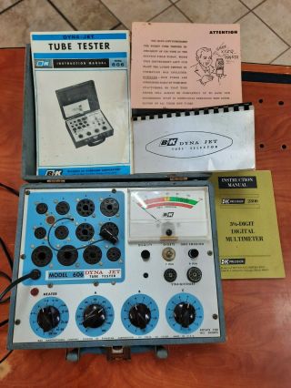 Dyna Jet Model 606 Tube Tester With Manuals