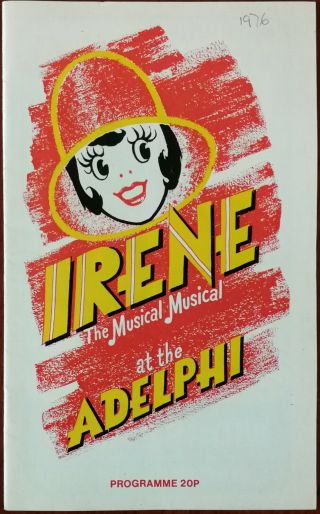 Irene The Musical Musical,  Vintage Adelphi Theatre Programme 1977 Jon Pertwee