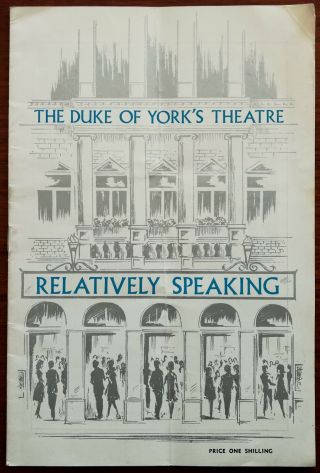 Relatively Speaking With Richard Briers,  Duke Of York’s Theatre Programme 1967
