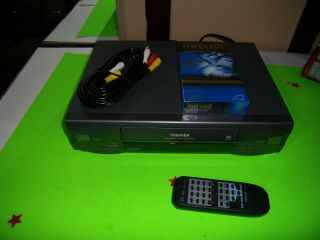 Toshiba M - 635 4 Head Vhs Player Vcr W Remote /cords,  Blank Tape,