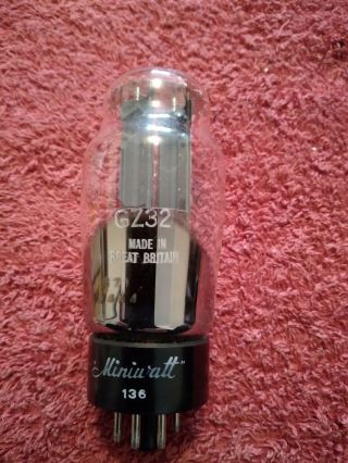 Vintage Tube Philips Gz32 / Rectifier.  Great Britain Tube