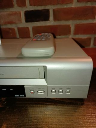 Magnavox MVR650 VCR PLAYER/RECORDER W/ REMOTE/BLANK TAPE HI FI 4 HEAD 3