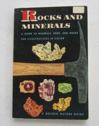 Golden Nature Guide Rocks And Minerals Little Book Vintage Pb Golden Press