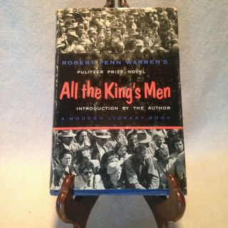 Vtg 1953 Pulitzer Prize Winning Book: " All The King 