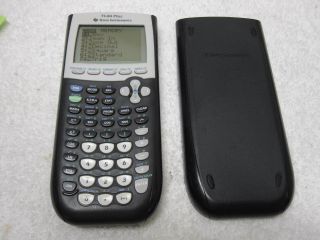 Texas Instruments Ti - 84 Plus Black Graphing Calculator W/case & Self Test