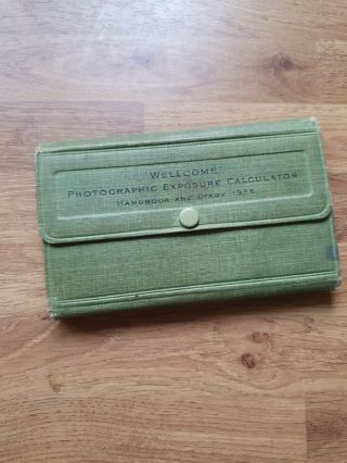Vintage Wellcome Photographic Exposure Calculator Handbook & Diary 1936 Camera