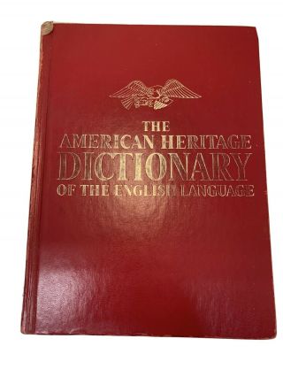 The American Heritage Dictionary Of The English Language By William Morris Vtg