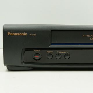 Panasonic PV - 7450 VHS VCR Player Recorder With Remote Cables 2