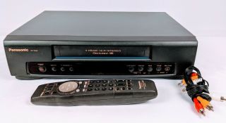 Panasonic Pv - 7450 Omnivision Vcr Hifi Stereo 4 Head Vhs Player With Remote