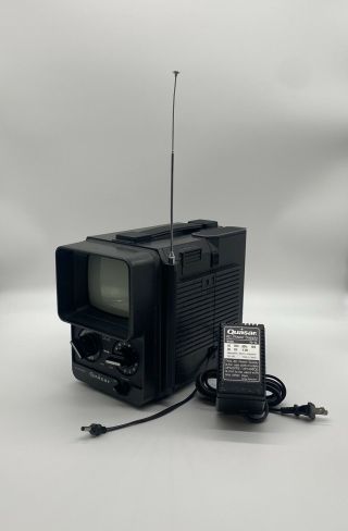 ✅ Vintage Quasar Solid State Portable Tv 5 " Model Xp1458qe