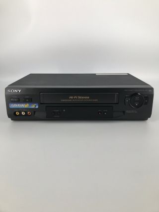 Sony Slv - N51 4head Hi - Fi Stereo Vcr Vhs Player Recorder No Remote