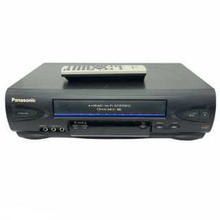 Panasonic Pv - V4522 4 - Head Omnivision Vhs Vcr Player Recorder With Remote