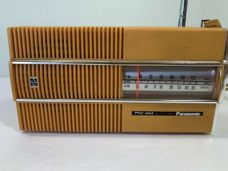 National Panasonic RF - 519 Vintage AM/FM Radio Yellow 2