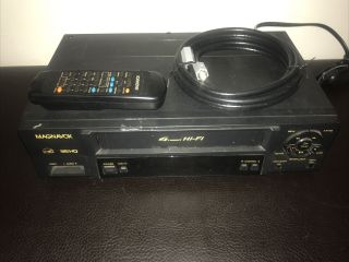 Magnavox Vr602bmg21 4 - Head Hi - Fi Vcr Video Cassette Recorder