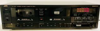 Jvc Td - W30j Stereo Double Cassette Tape Deck Player,  All Functions