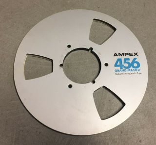 Ampex Empty Take Up Reel 10.  5 Inch Metal For 1/4 " Audio Reel To Reel Tape 456