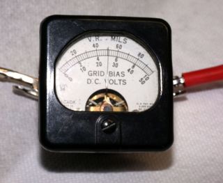 Hickok Panel Meter Grid Voltage For 539 B/c Mutual Conductance Testers