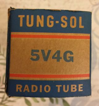 5v4g Tung - Sol Vacuum Radio Tube Nos Nib