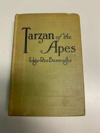 Tarzan Of The Apes - Edgar Rice Burroughs A.  L.  Burt Company 1914