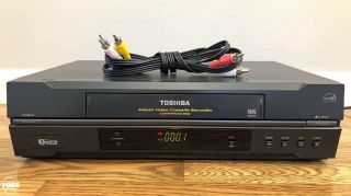 Toshiba W - 422 Vcr Video Cassette Recorder 4 Head Hifi Vhs Player Euc