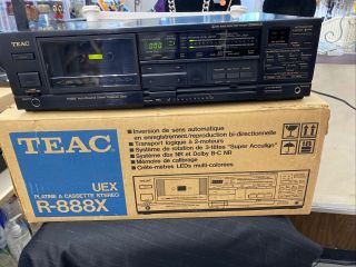 Rare Teac R - 888x Auto Reverse Stereo Cassette Deck Dolby Dbx.  (parts Only)
