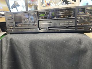 Rare Teac R - 888X Auto Reverse Stereo Cassette Deck Dolby DBX.  (Parts Only) 3