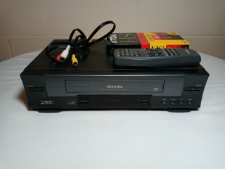 Toshiba W512 Vhs Vcr With Remote Good And