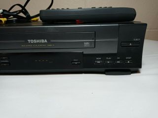 Toshiba W512 VHS VCR with remote Good and 3