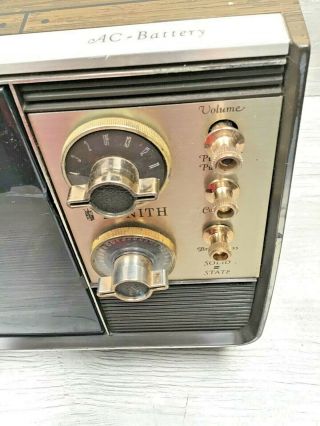 Vintage Zenith Spirit of ' 76 Portable Television Model G1176A 1975 Parts/Repair 2