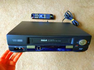 Rca Vcr Vr646hf 4 - Head Hifi Stereo Vhs Cassette Player / Recorder And Remote