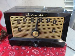 Vintage Packard Bell Tube Am Radio Model 5r1 Bakelite