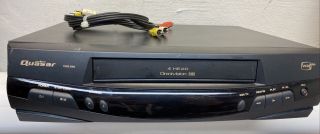 Quasar Vhq - 940 Vcr Omnivision 4 Head Vcr Plus W/av Cable No Remote