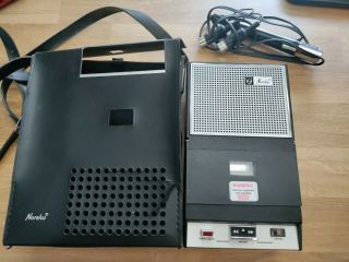 Vintage Norelco Tape Cassette Tape Recorder Carry - Corder 150 El3302 W/ Case,  Mic