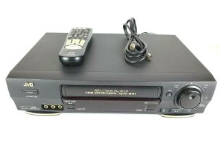 Jvc Video Cassette Recorder Hr - Vp676u Vcr 4 Head With Remote / Rf Cable