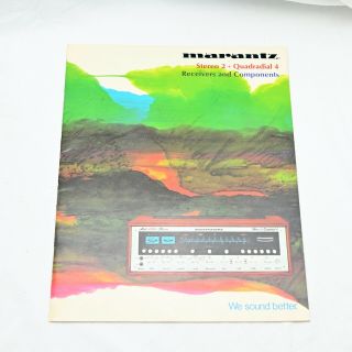 Marantz Stereo 2,  Quadradial 4 Color Sales Brochure 4270,  4300,  4400 1970s